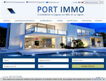 Tablet Screenshot of portimmo.com